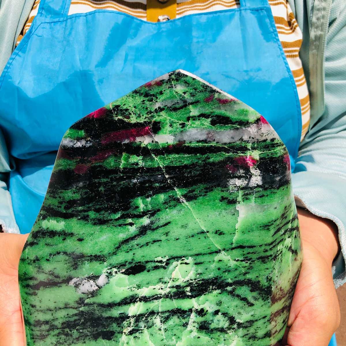 13.44LB Natural zoisite specimen ore quartz crystal mineral healing decor