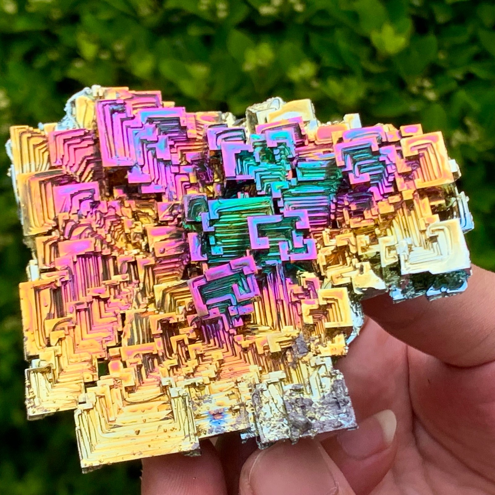 226G ram Bismuth rainbow crystal elementBi gemstone Mineral specimen healing