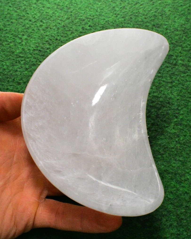 1 Large Selenite Crystal Dish Bowl Cleansing Moon 15x9cm Free Postage UKBUY✔ ✔✔