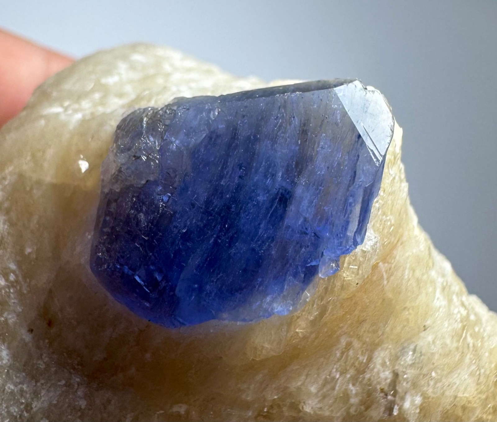 192 Gr Blue Hakmanite Crystal On Matrix From Badakhshan Afghanistan