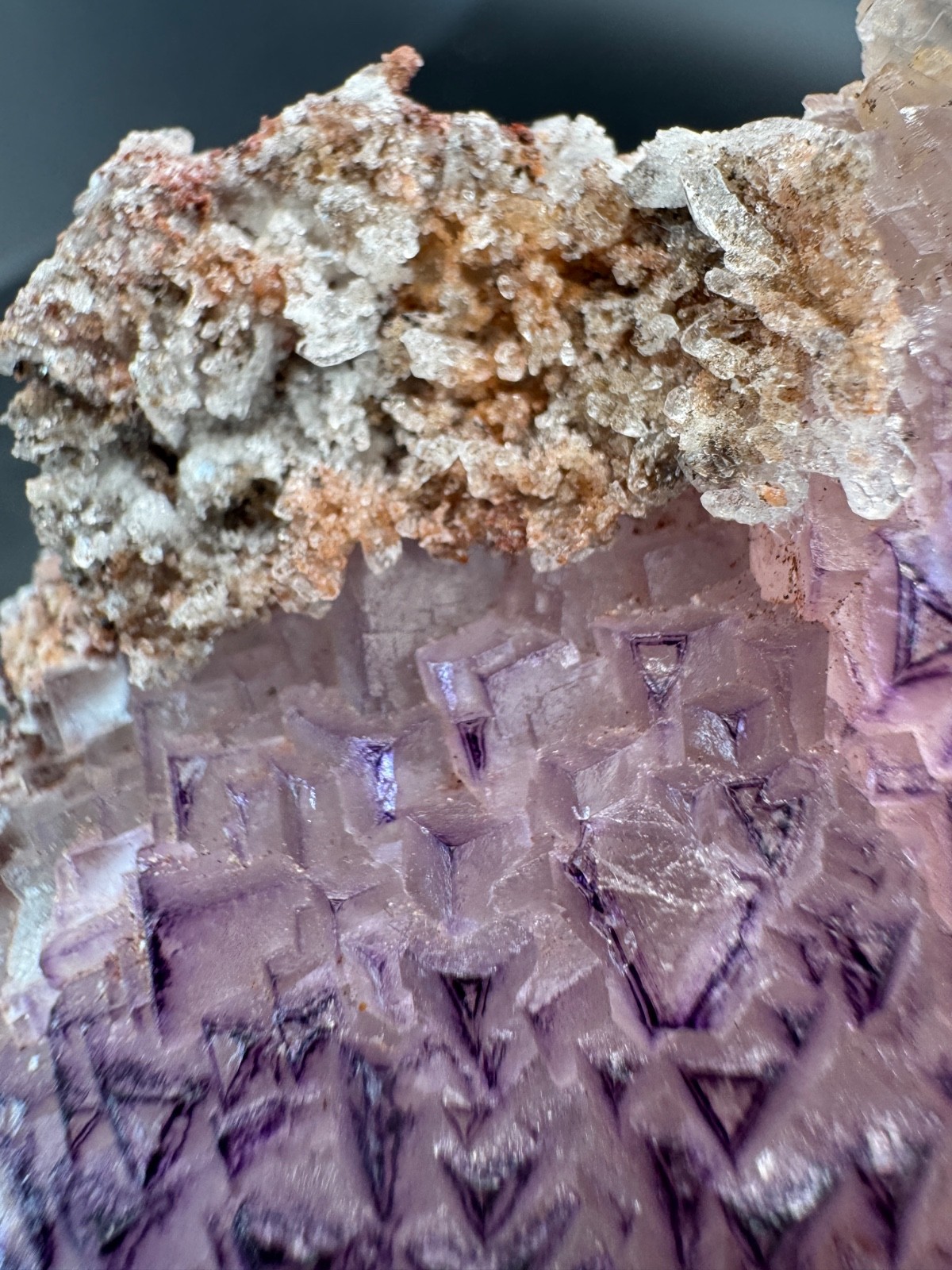 6494 NEW Database Fluorite Purple Triangle Yun Nan 125g
