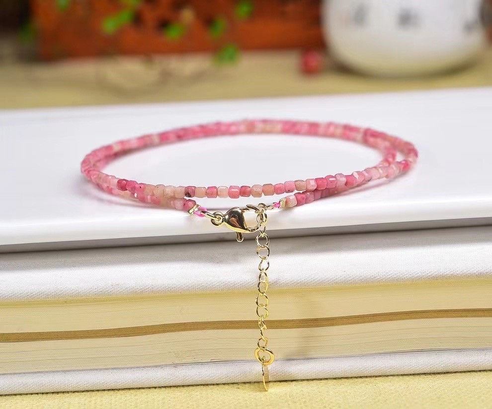 Natural Redwood grain Crystal Choker Healing Dainty Women’s Necklace