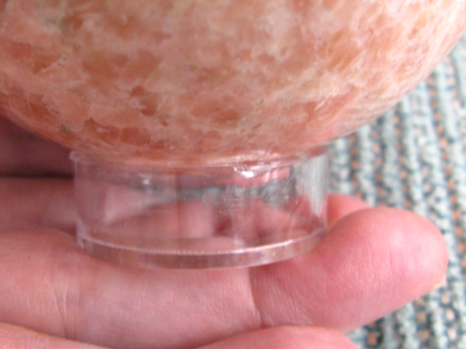 New Circular Clear Acrylic Stand Holder Display–Sphere, Ball-Reversible-1 1/8″