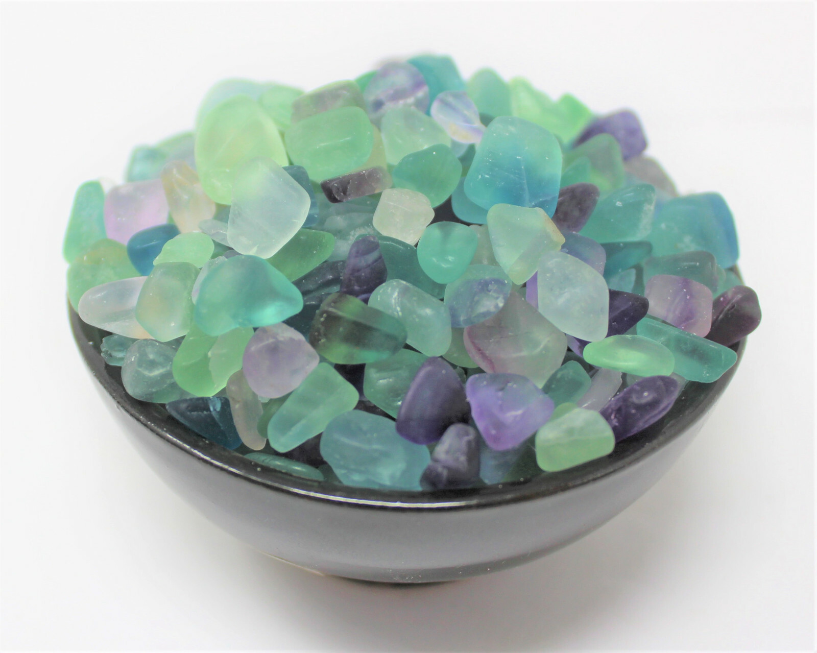 Rainbow Fluorite Semi Tumbled Gemstone Mini Chips 5-10 mm, ‘A’ Grade Bulk Lots