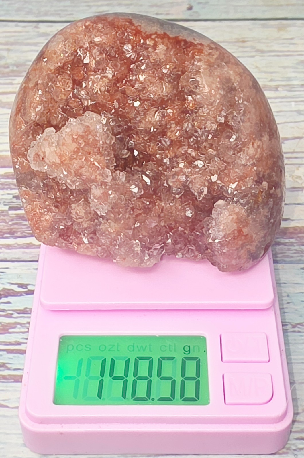 Patagonian Pink Amethyst Druzy Freeform Argentina Self Standing 148.58g