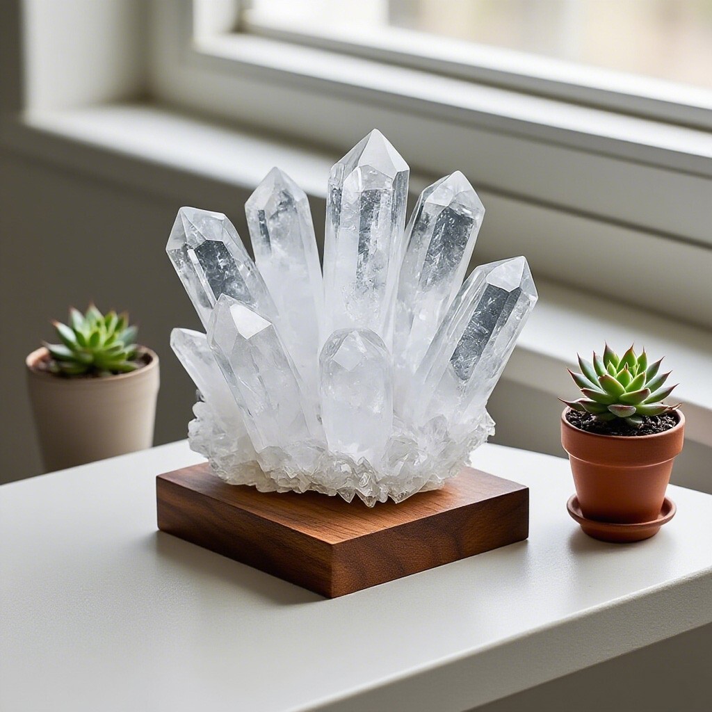 400g+ Rare Large Raw Clear Quartz Crystal Cluster Quartz Mineral Specimens Decor