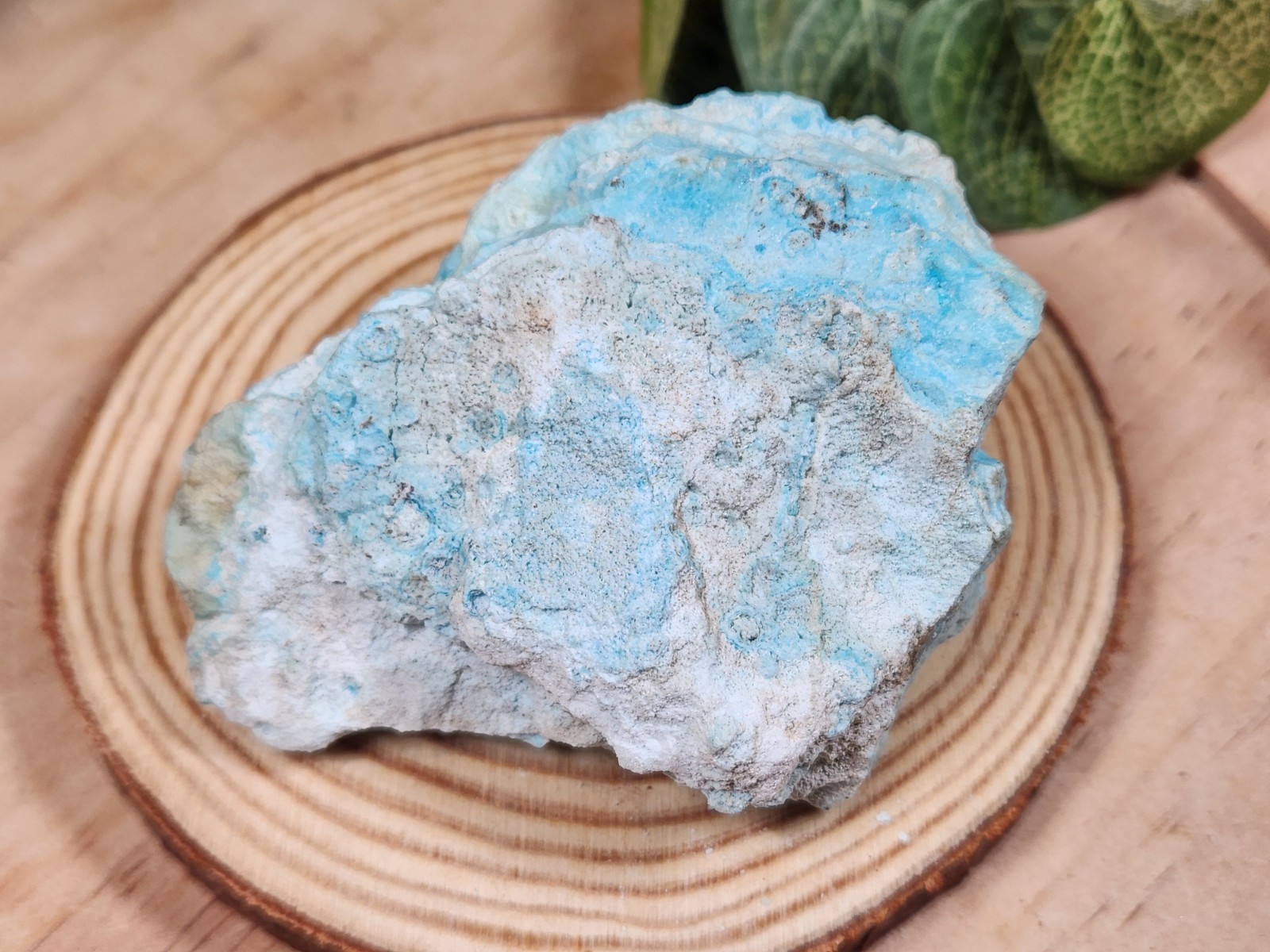 Gibbsite with Allophane Hilarion Mine Lavrion Greece Blue Mineral Specimen Z10