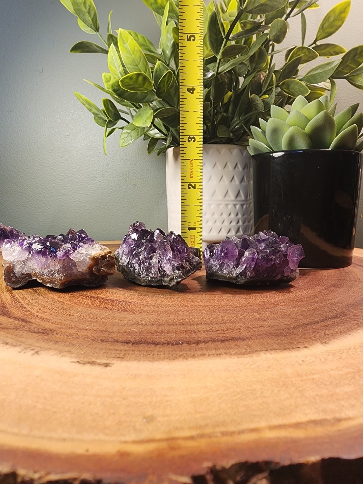 Dark Purple Amethyst Clusters (3 PC)