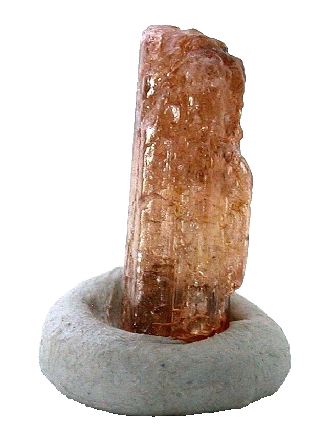2.32 Gram 11.6 Carat Brazilian Highgrade Peach Tourmaline Specimen Crystal TSC17
