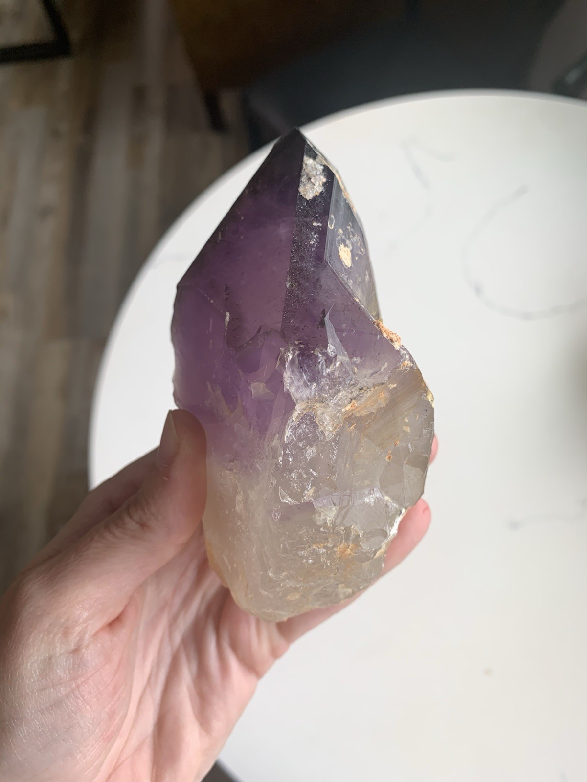 Amethyst Crystal Point from Australia dug by Patrick Gundersen Crystals of AUS