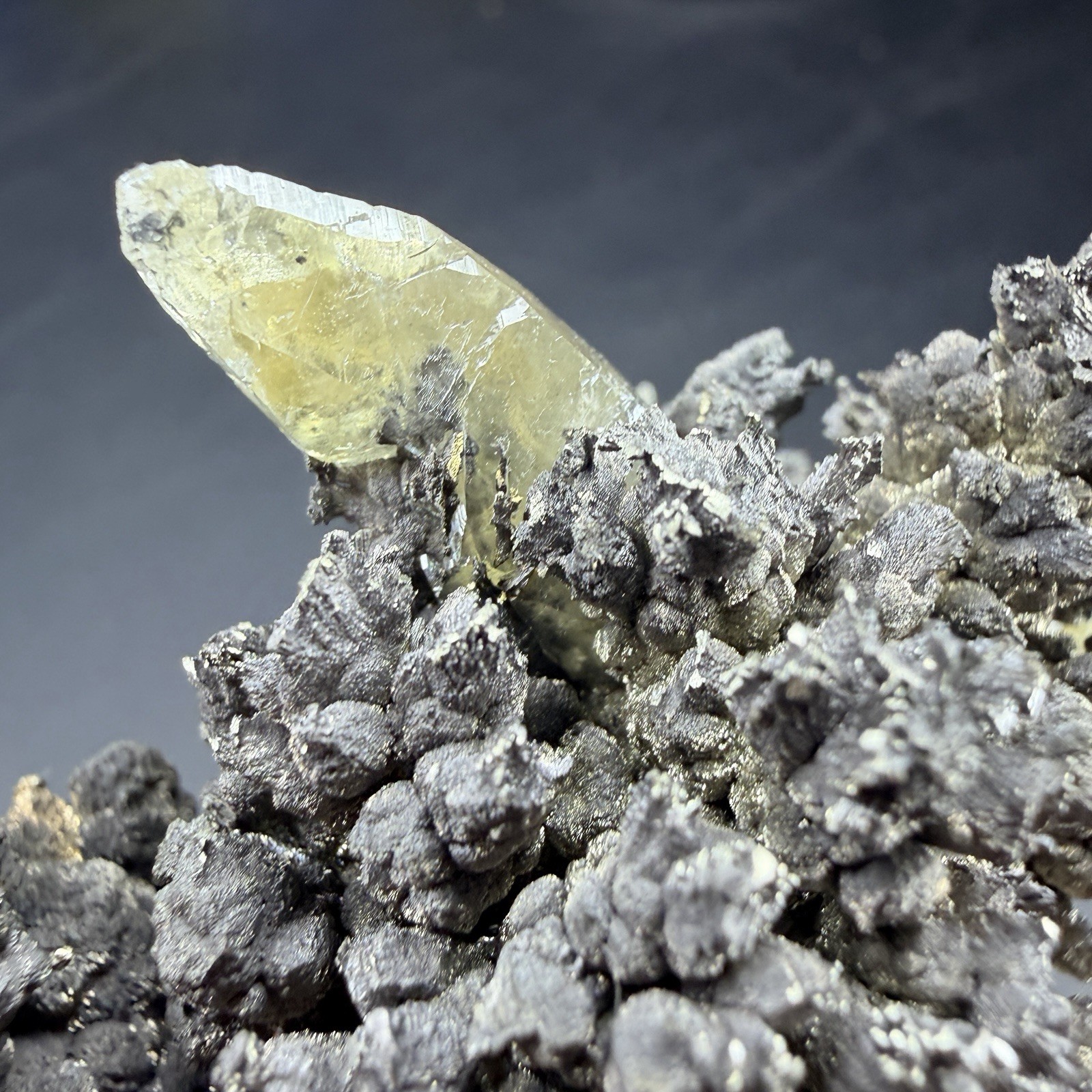 Golden Calcite Crystals on Wild Looking Chalcopyrite Matrix / Missouri *VIDEO*