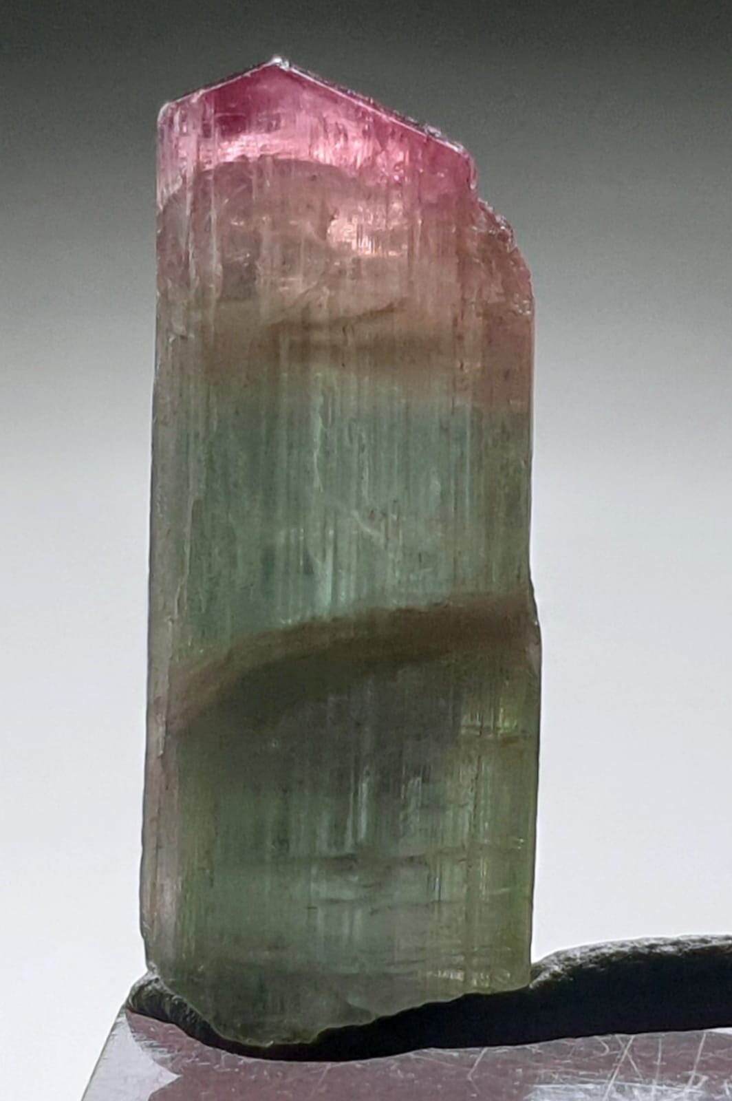 Saturated Multi Colour Terminated Tourmaline Crystal From Paprok Mine Afg