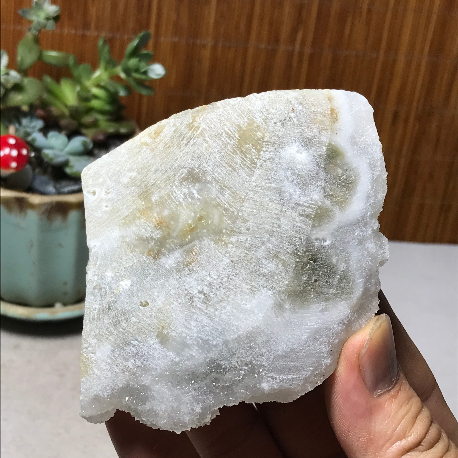99-68-72mm Natural Light purple calcite fluorite Mineral Specimen 237g A6071