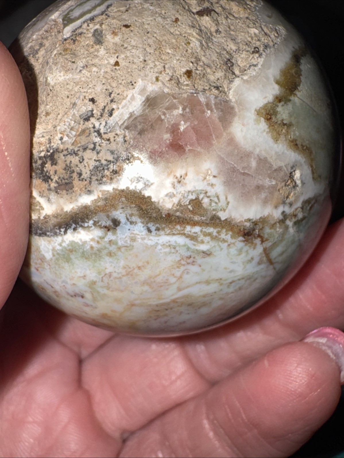 Medium To High Quality Ocean Jasper Sphere Lot.