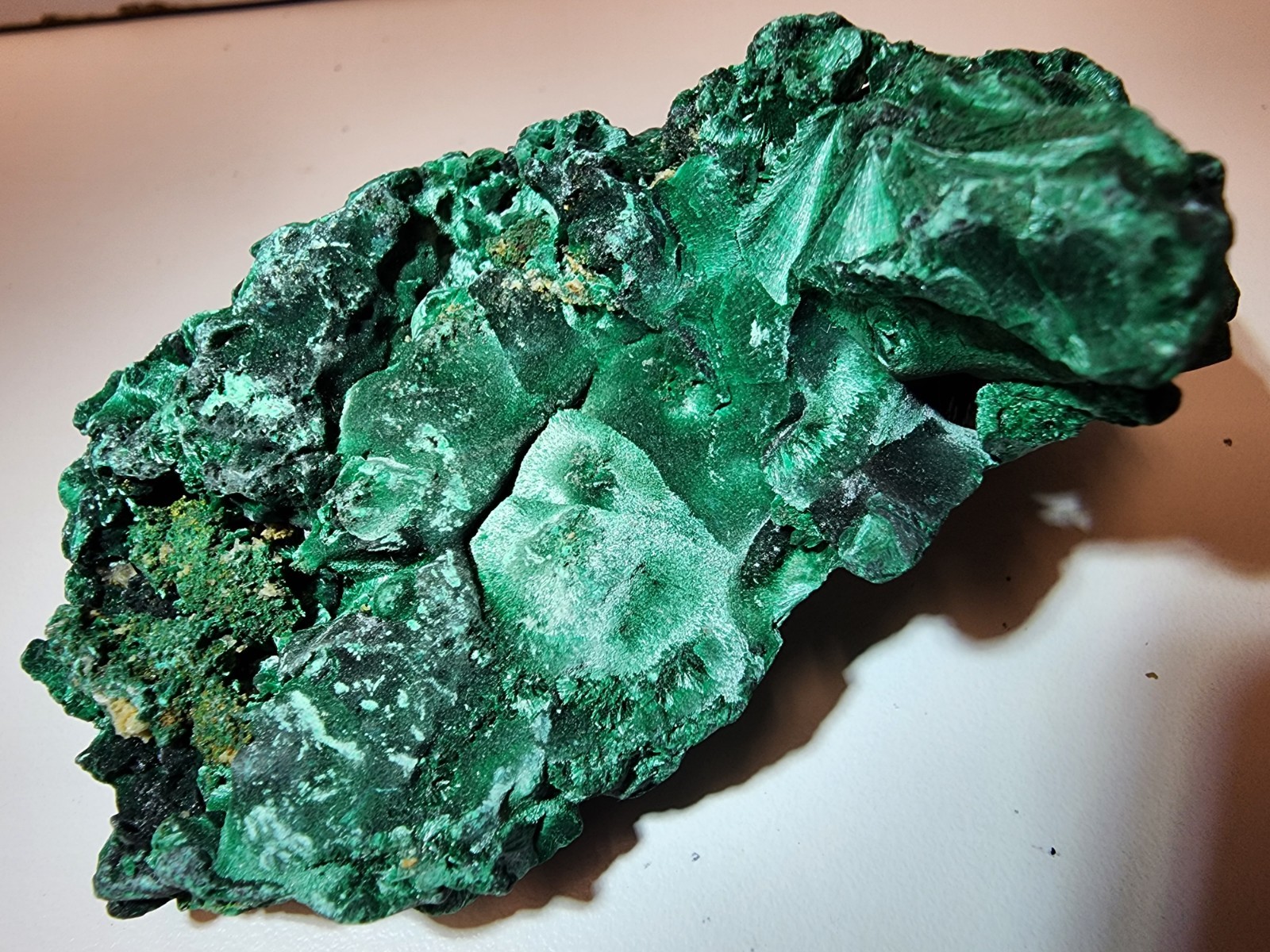 Natural Malachite Crystal Specimen Botryoidal Fan Formation Mineral 3.3″
