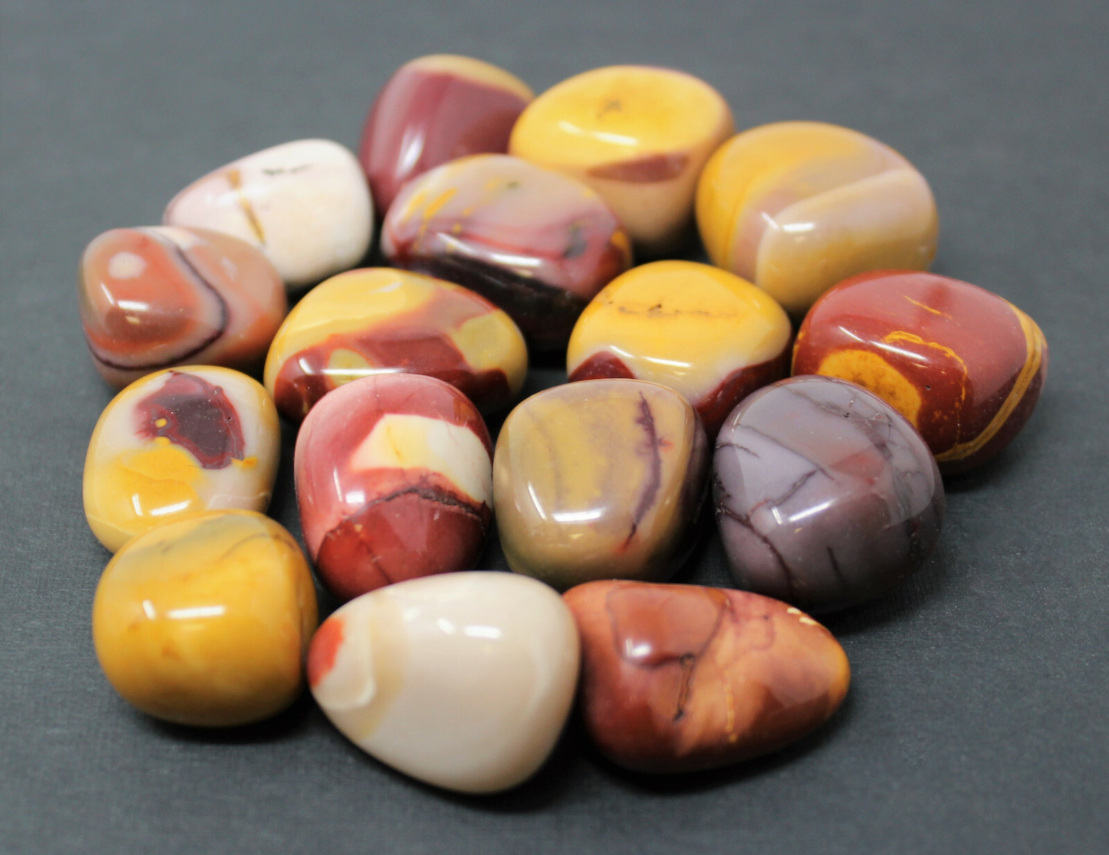 1/2 lb Mookaite Jasper Tumbled Stones (Crystal Healing Tumble Mookite Chakra)