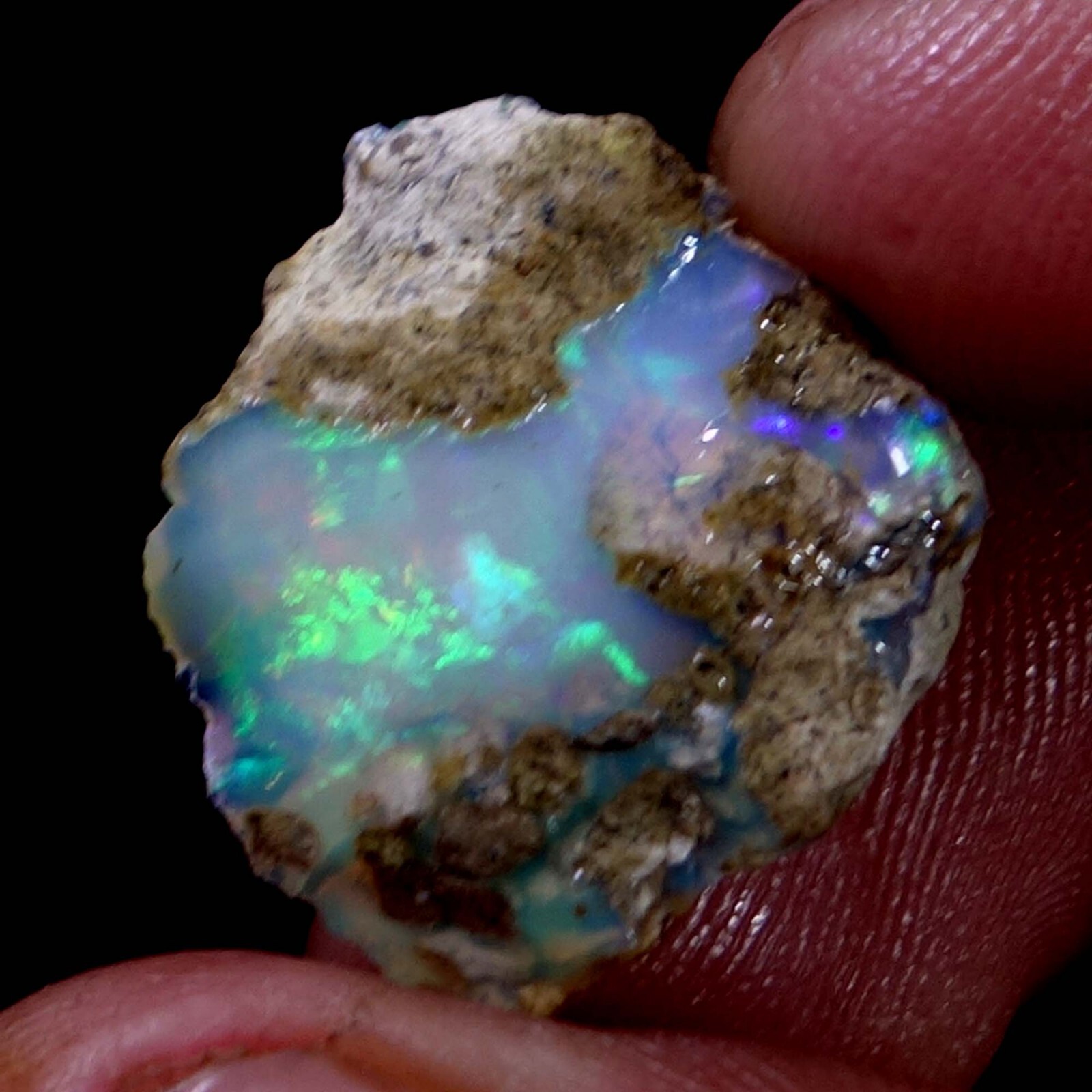 Natural Ethiopian Opal Rough Specimen Multi-colored 11.40 Cts. Gems USA SELLER