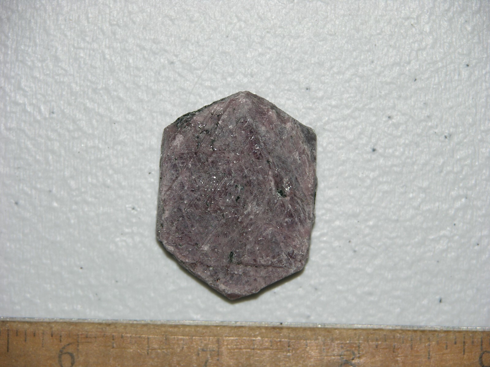 Ruby Recorder Crystal natural red ruby Madagascar 1 1/8 x 1 1/2 inch R36