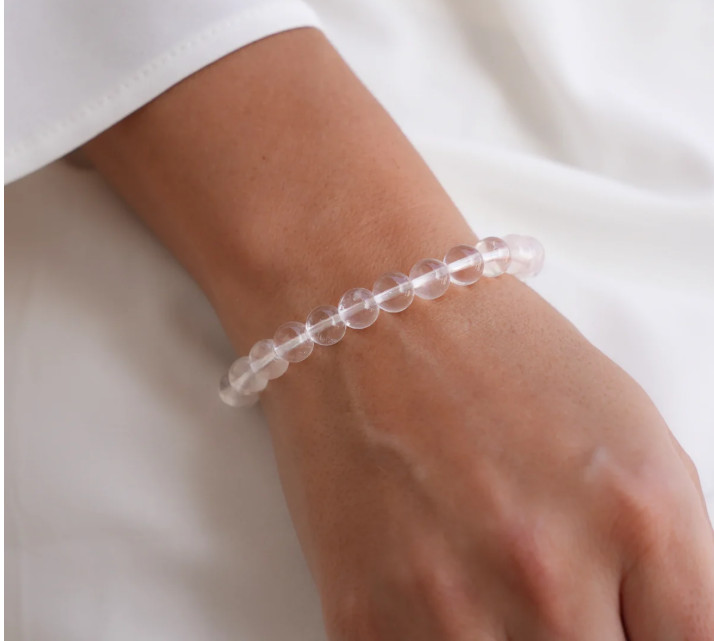 Clear Quartz Crystal Bracelet Healing Crystal Magnify Energy Gift for Her