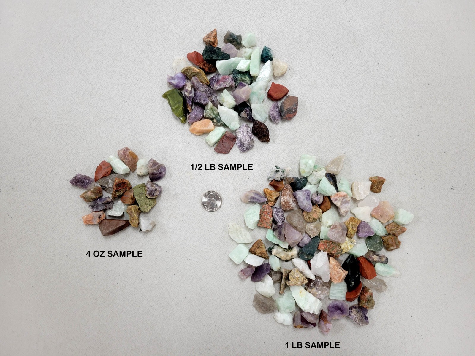 Tiny India Crystals Mix Natural Colorful Mini Gemstones for Jewelry & Tumbling