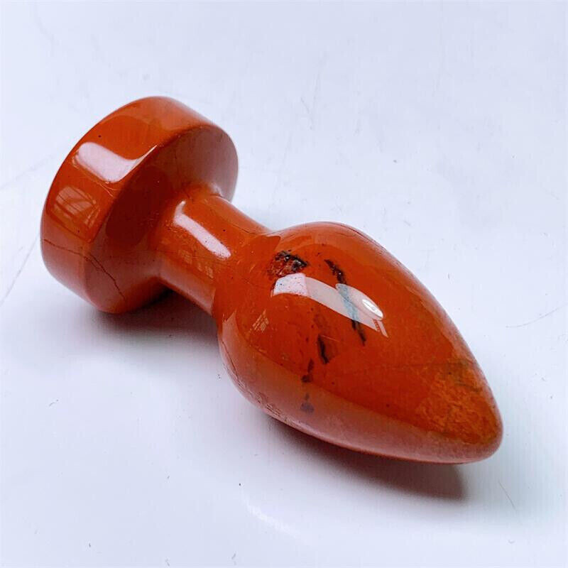 Natural red jasper Quartz Crystal Massage Stick Penis Wand Reiki Yoni Gift decor