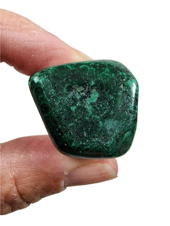 Malachite Polished Stone from the Congo 24.7 grams