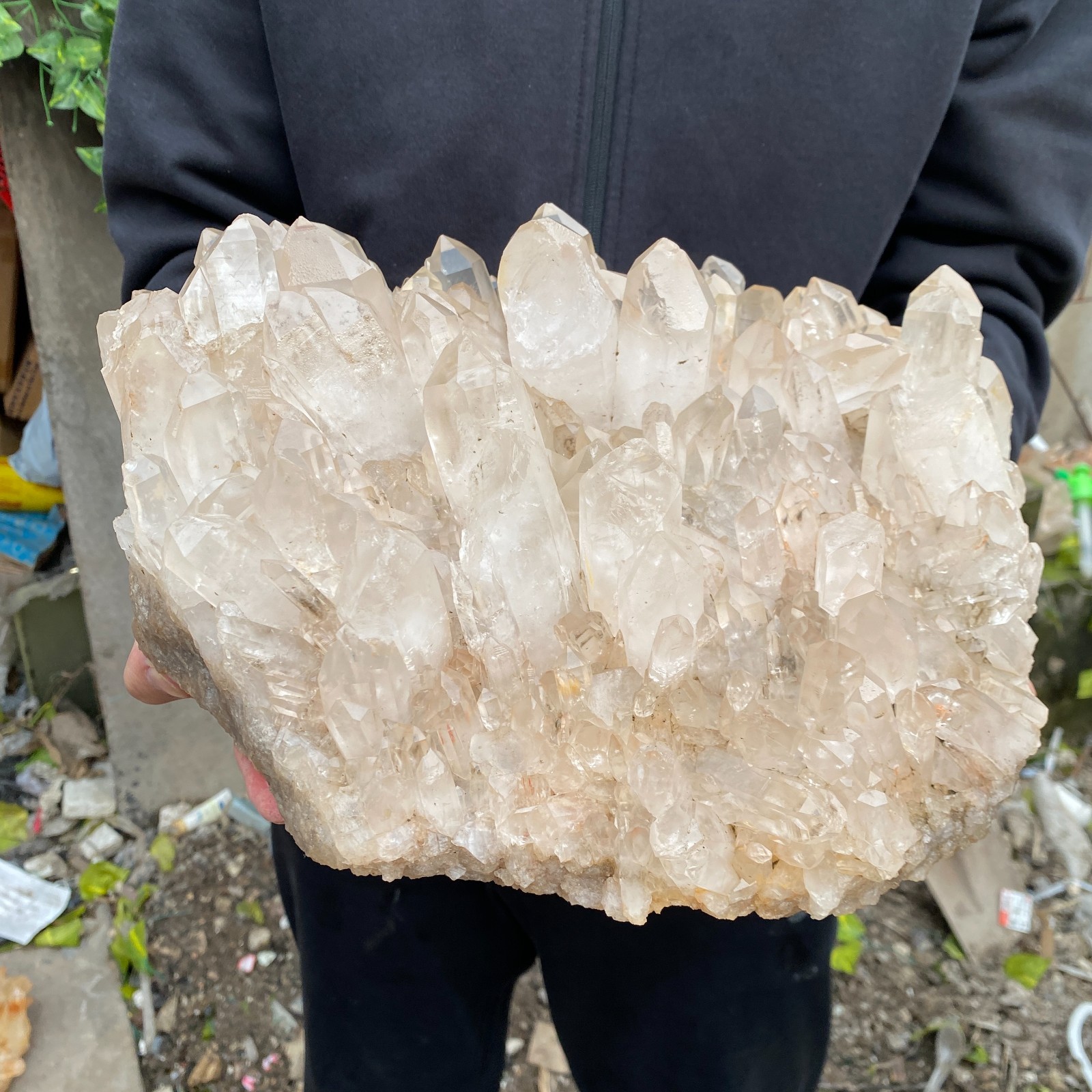 29.8LB Natural Clear White Crystal Quartz Cluster Rough Healing Specimen