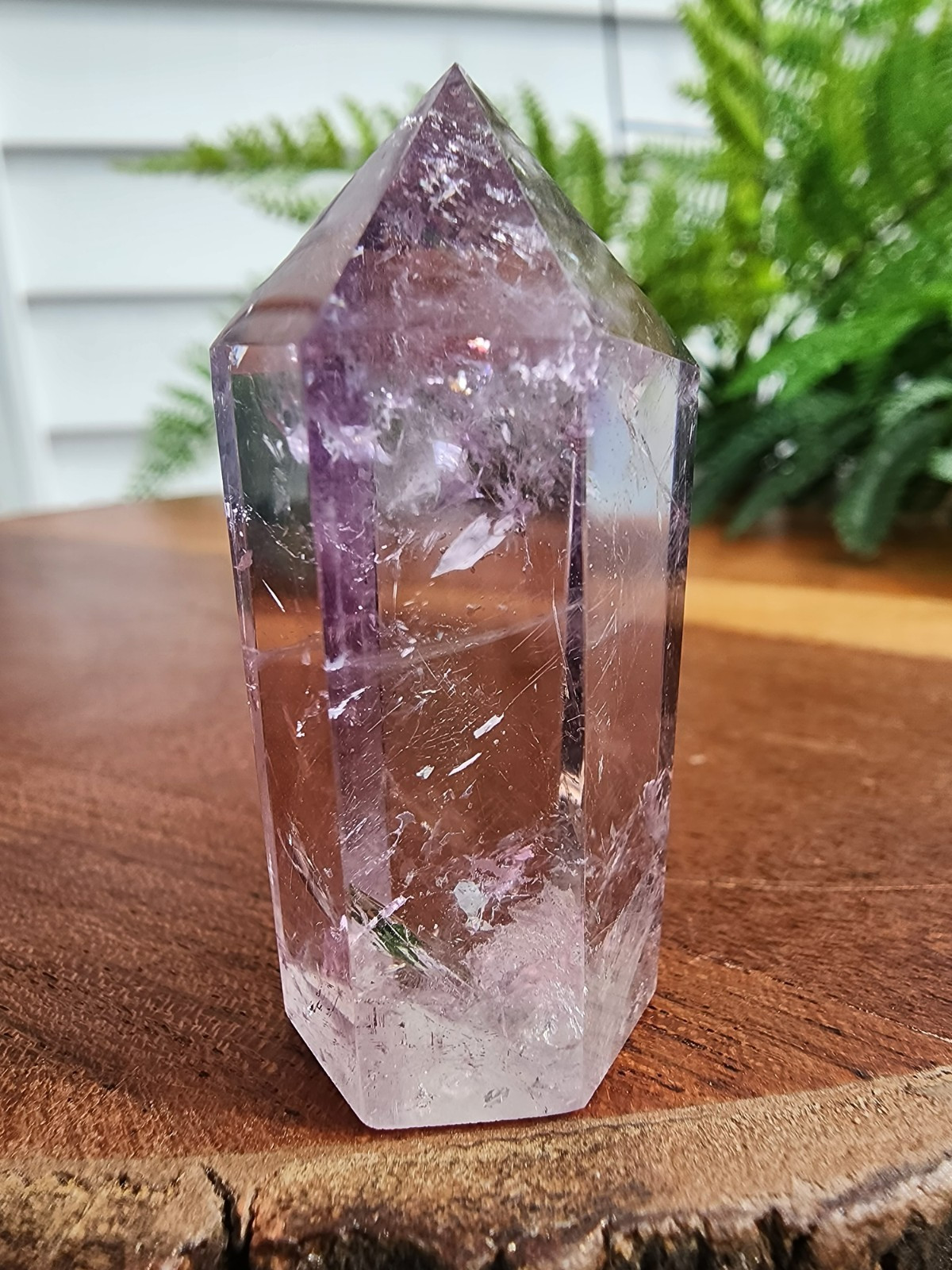 30 grams Amethyst Tower Reiki Healing Point 1-7/8″ Tall