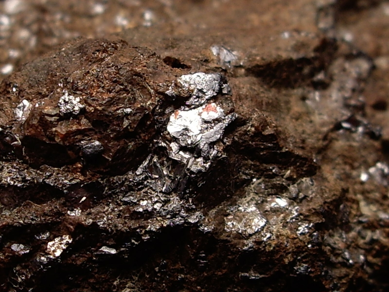 Shiny Molybdenite Sprinkles on Unknown Host Rock 79.5g