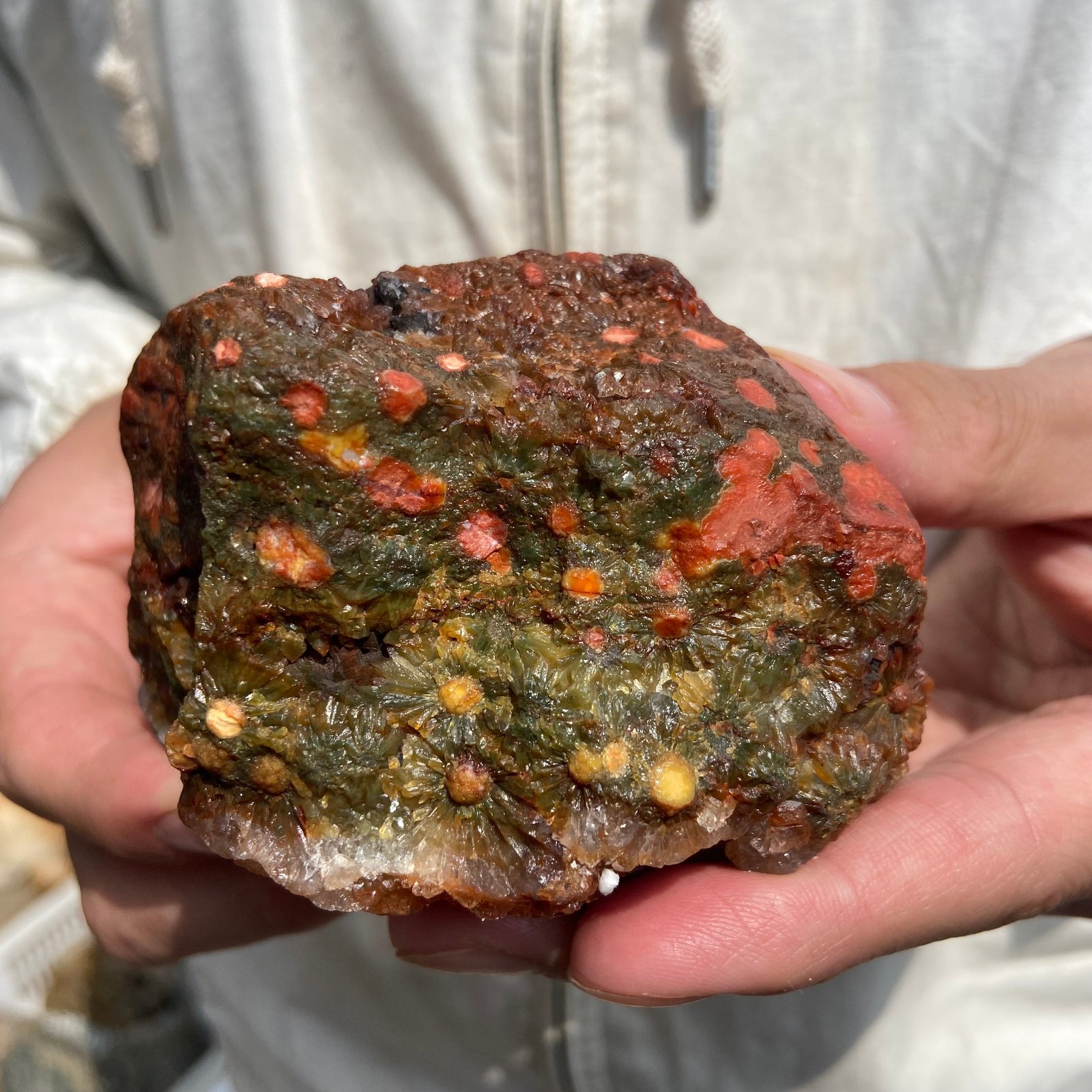 1.4lb Natural colourful ocean jasper raw stone crystal rough mineral specimen