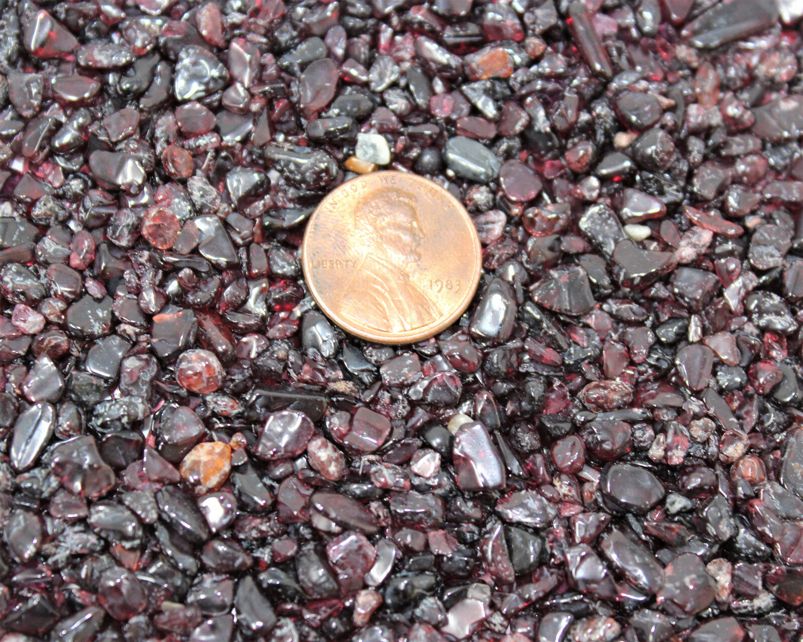 1 lb Bulk Loose GARNET Chips 5 – 7 mm Micro Semi Tumbled Stones 16 oz Tiny