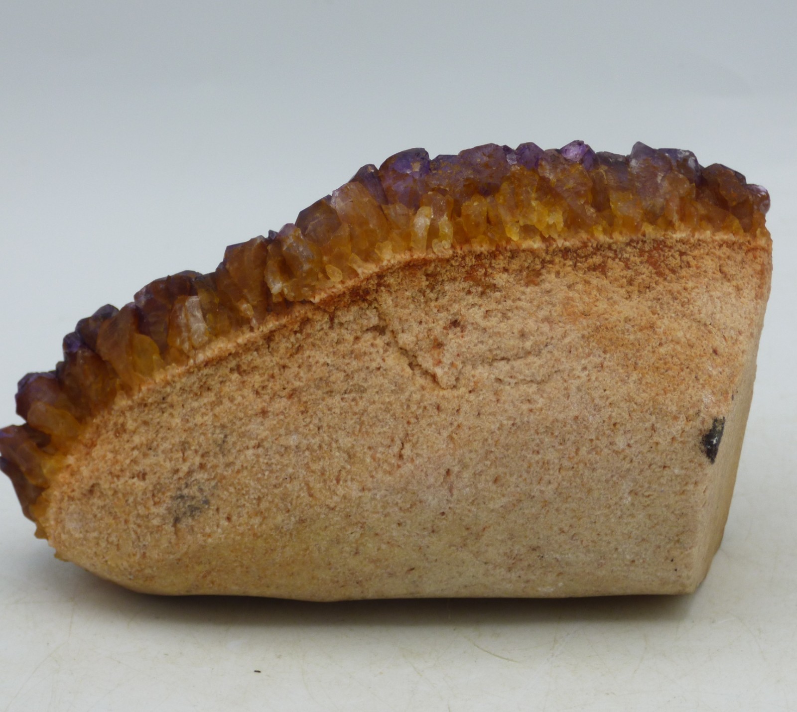 Amethyst Crystal Gemstone Cluster Deep Purple 583 gm 12 x 7.5 cm x 6.5 cm