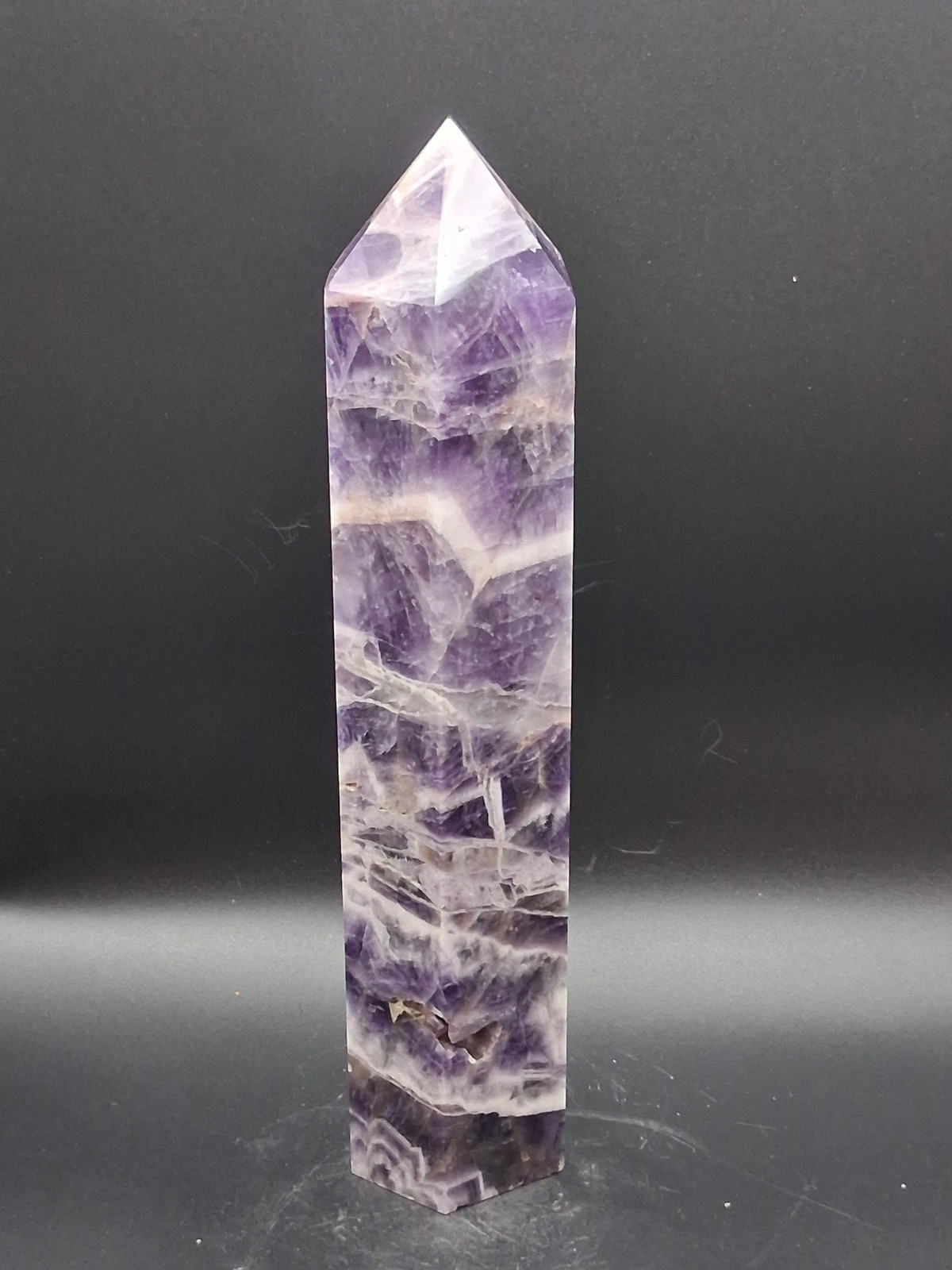 Large dream amethyst tower! 1.10 pounds, 8.5 inches tall