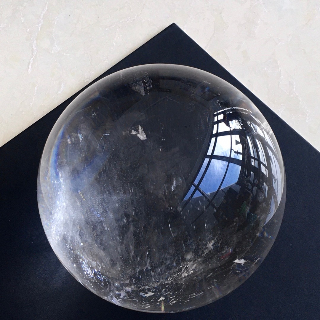 14LB Natural Clear Quartz Sphere Large Crystal Ball Reiki Healing