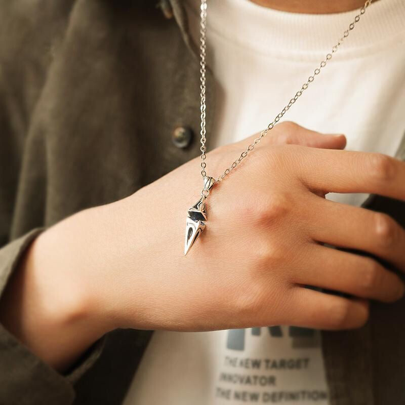 Fashion Jewelry Silver Asterism Pendant High grade Men trend Necklace Gift 1PC