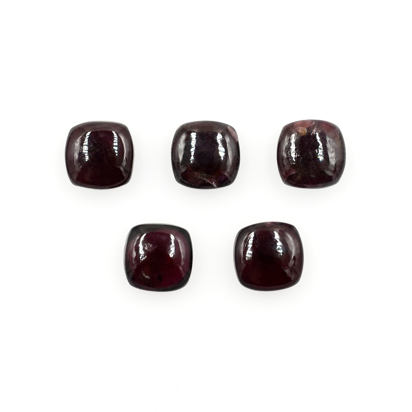 Natural Garnet January Birthstone Loose Gemstone For Jewelry Making Smooth Stone
