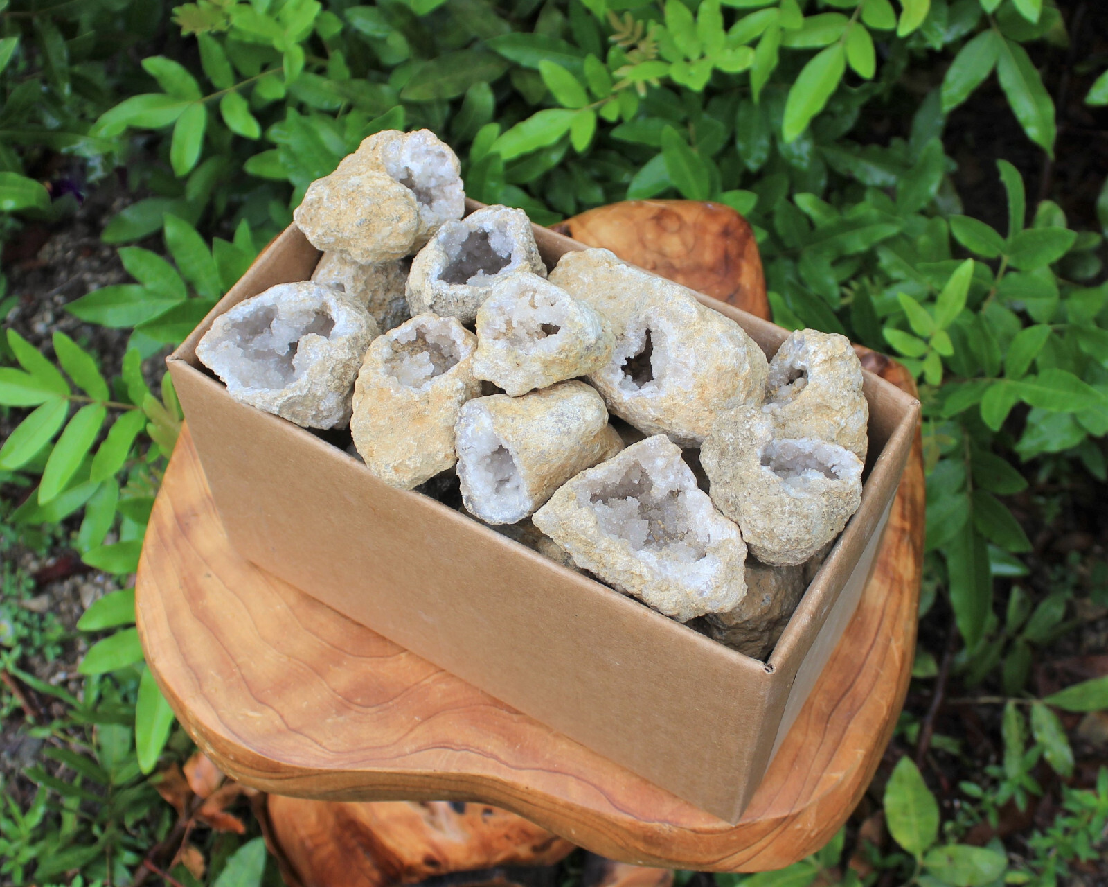 Break Your Own Geodes CLEARANCE Box Lot (Large Opened Natural Moroccan Crystals)