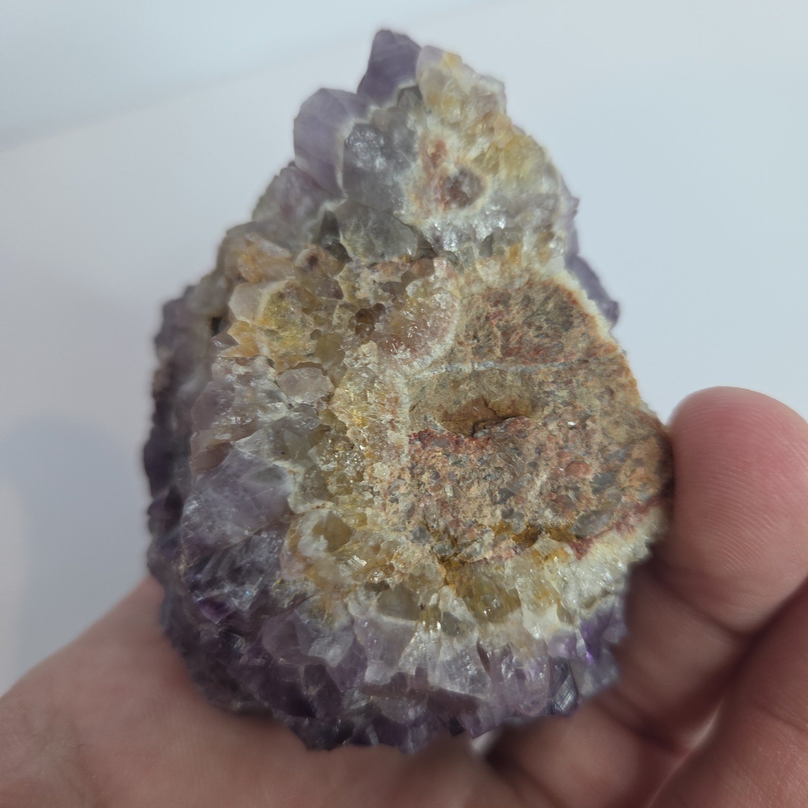 Natural Purple Crystal Cluster Specimen Amethyst Mineral Collectible 9.8 Ounces