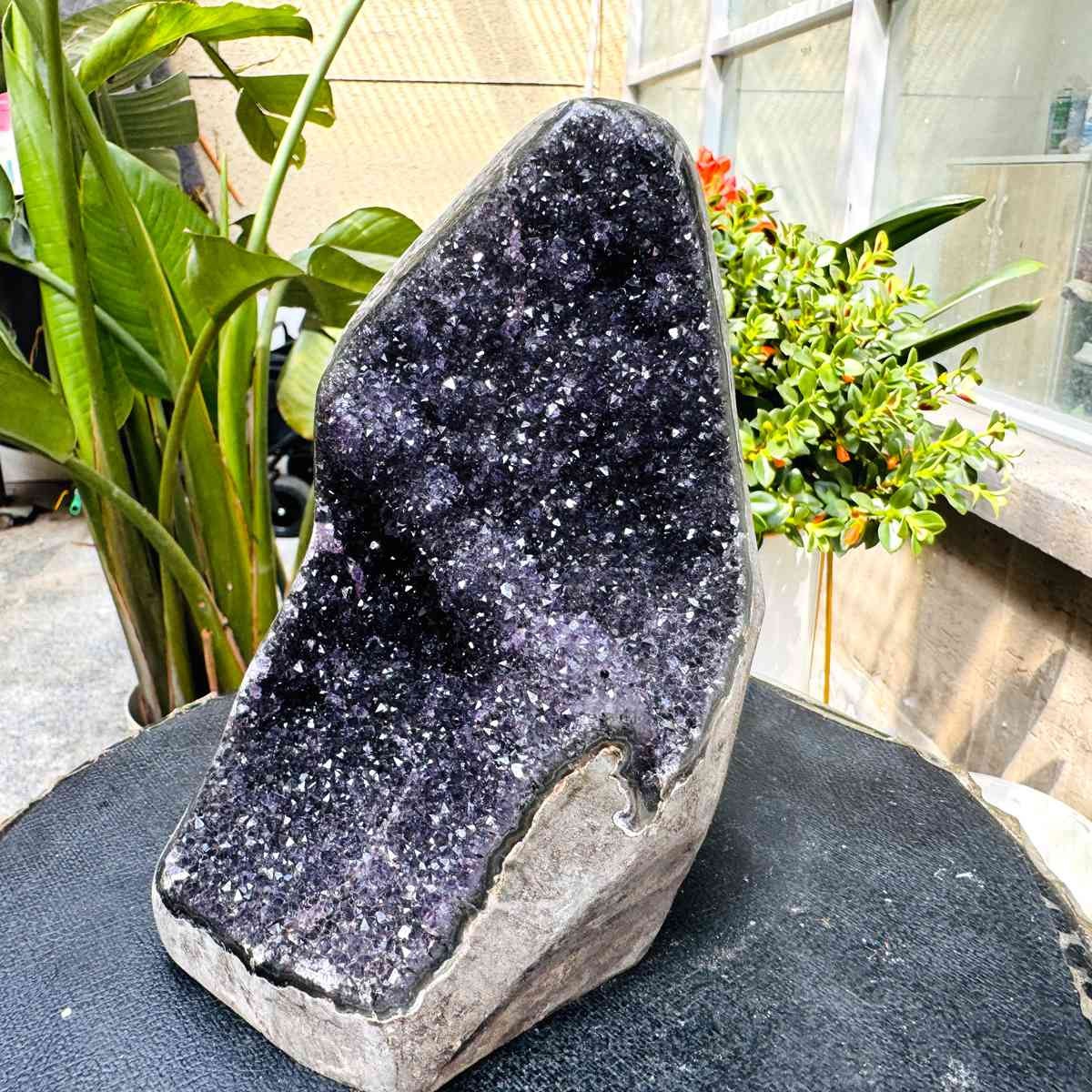3.28LB Natural Uruguayan Amethyst Cluster Cave Display Specimen Healing
