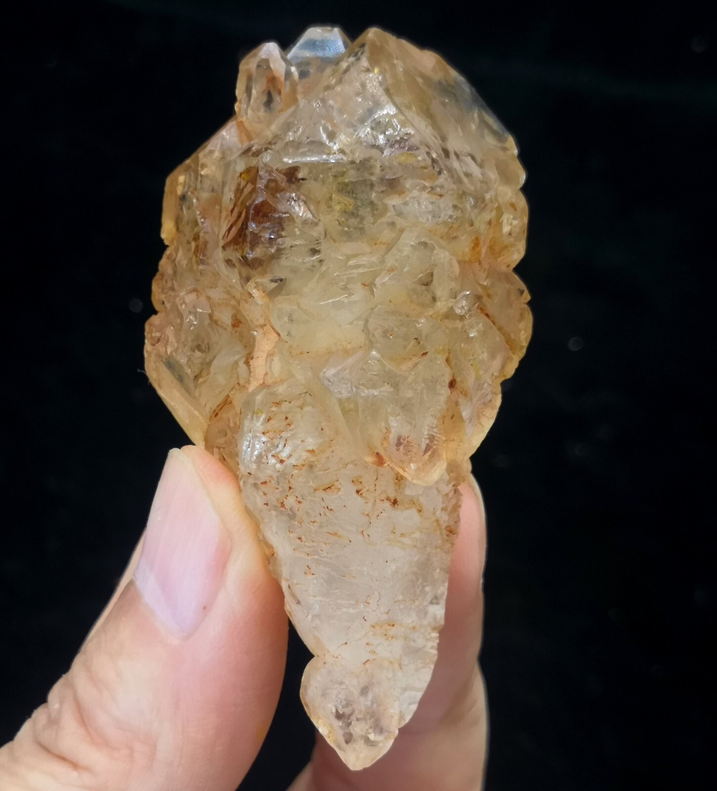 61mm Fluorescent DOUBLE TERMINATED Quartz, Natural Mineral Specimen