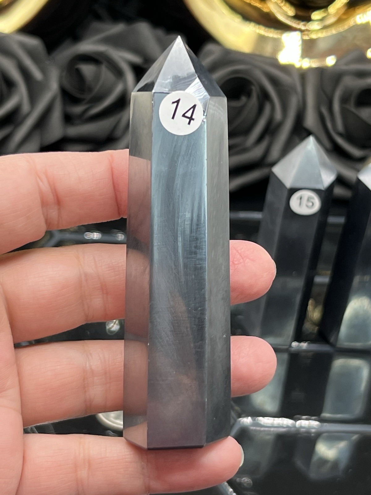 Hematite Brushed Polished Points L@@K Free ship