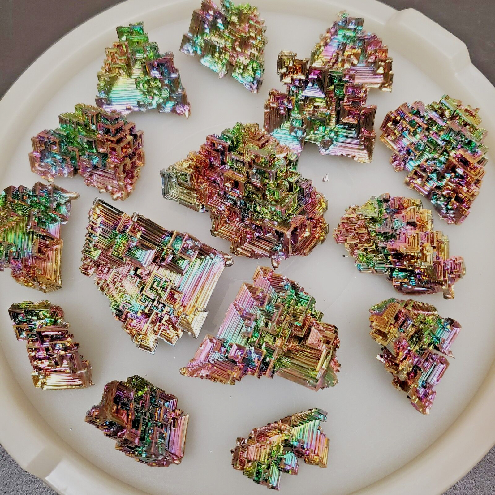 Bismuth 1 kg (2.2 lB) Wholesale Lot (AAA-grade) Rainbow Crystals