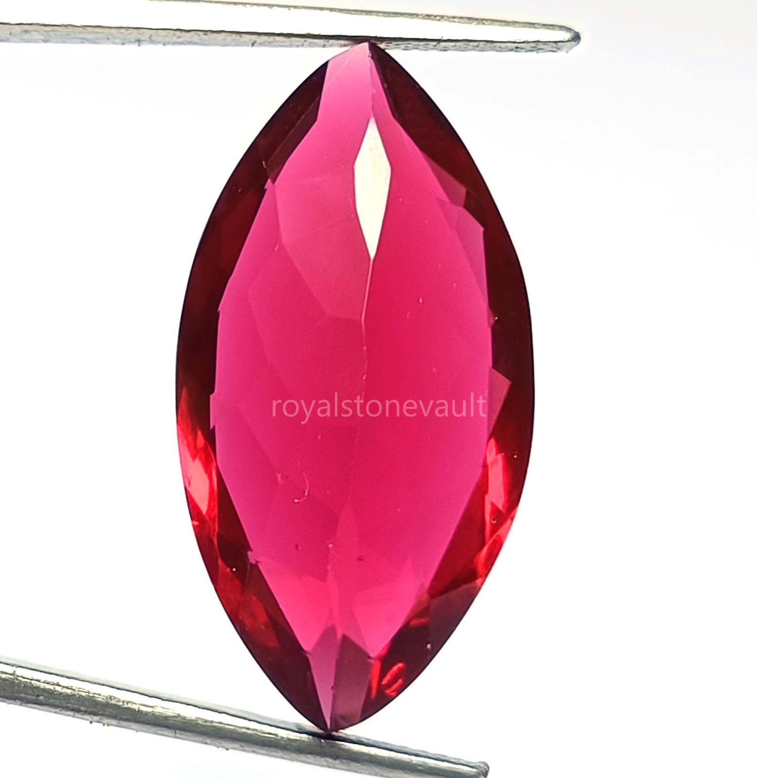 Natural Blood Red Ruby 25.50 Ct Marquise Cut Loose Gemstone – IGL Certified 5SDK