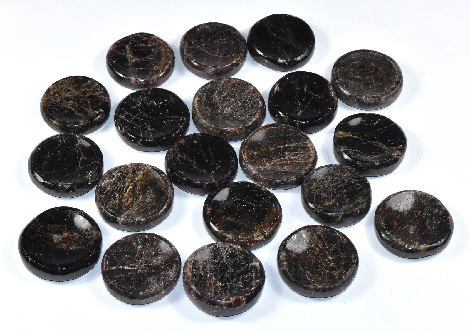 34mm Red Garnet Stands for Egg Sphere Polished Natural Mineral India 1, 2, 5PCs