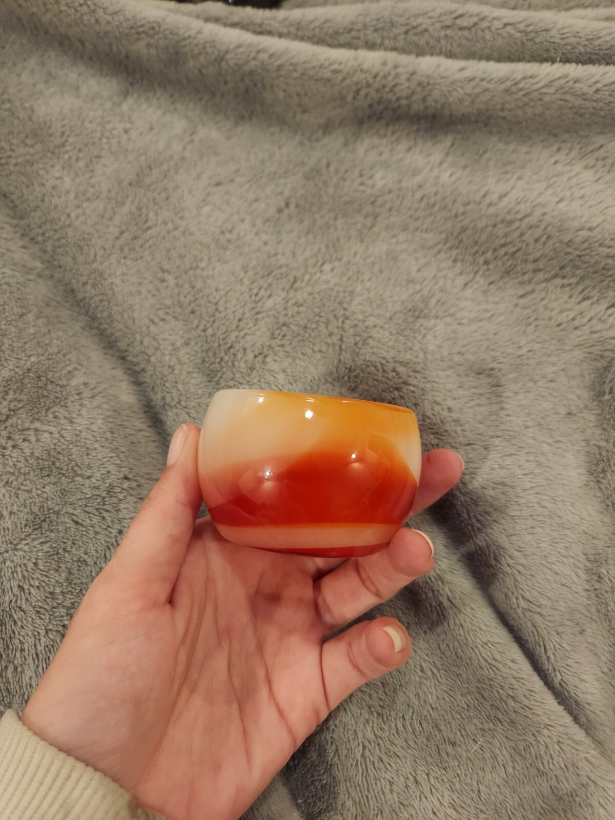Natural Healing Red Agate Cup Carving Carnelian Cup Reiki Crystal Collection
