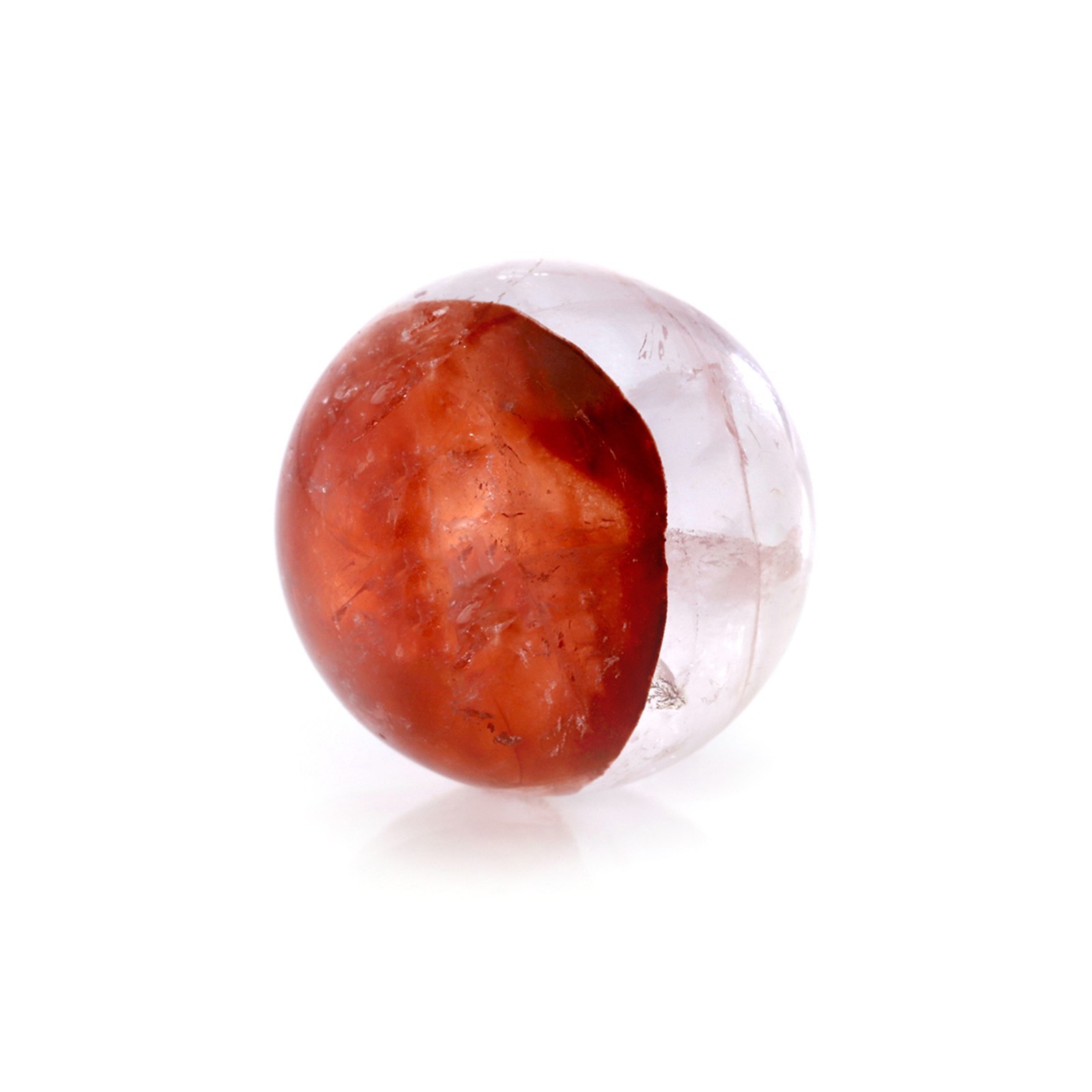 Himalayan Crystal Quartz Sphere Ball Clear Pink Glassy 18-19mm