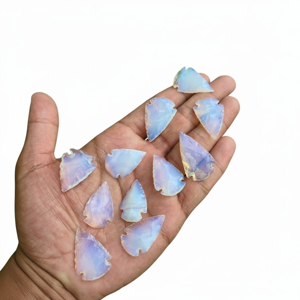 Bulk Lot Opalite Arrowhead Spear Points 1″-1.25″ Carved Crystal Gemstone