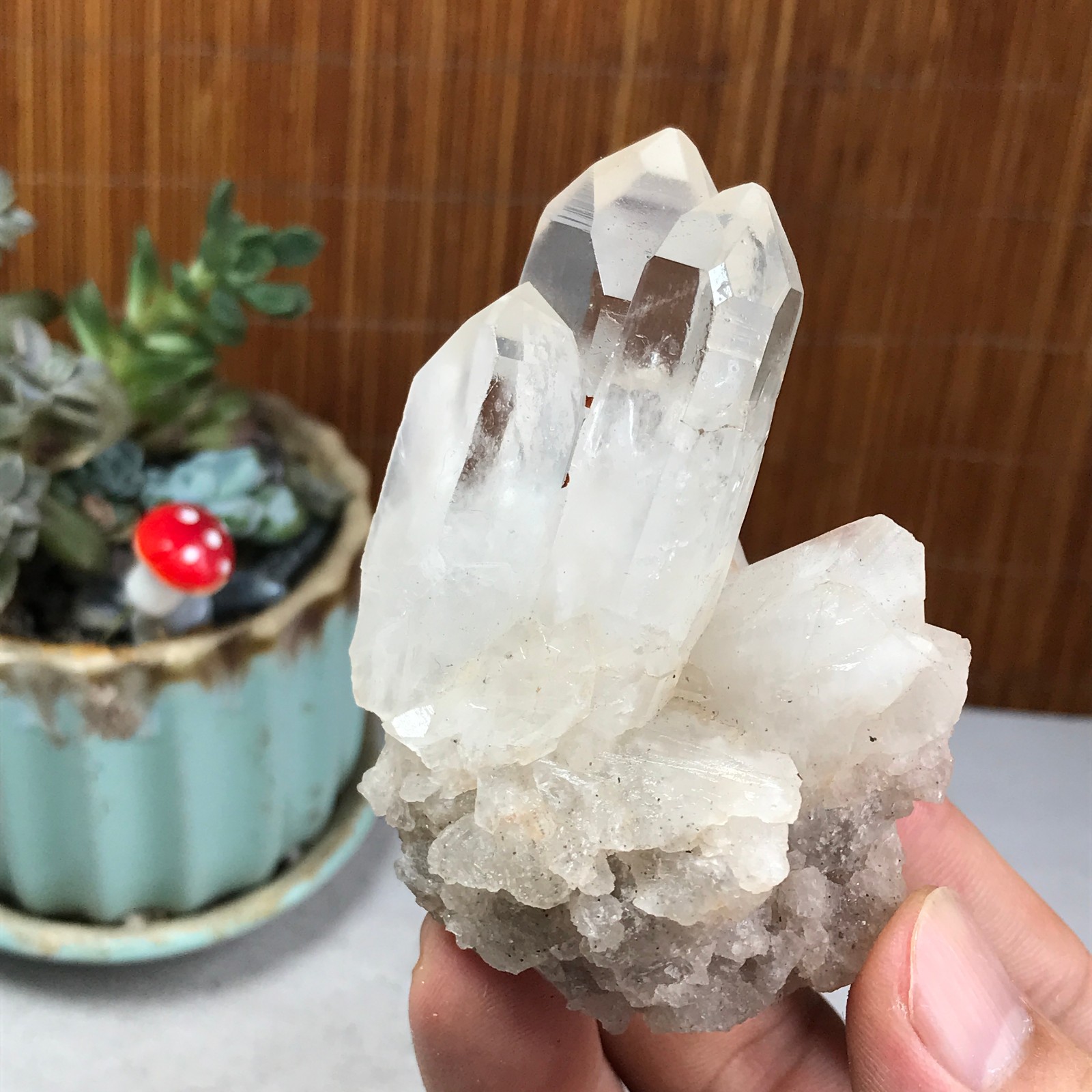 77-54-43mm Natural crystal clusters pretty Quartz Mineral Specimen 146g A6228