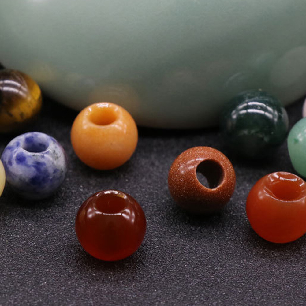 5*12mm Large Hole Rondelle Loose Charms European Beads Bracelet Jewelry Making