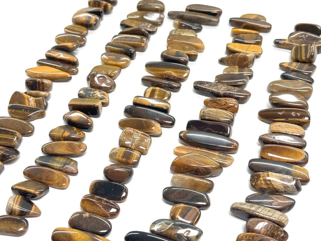 100pcs Bulk Tinger Eye Stone Polished Points & Pieces Jewelry Gemstone DIY